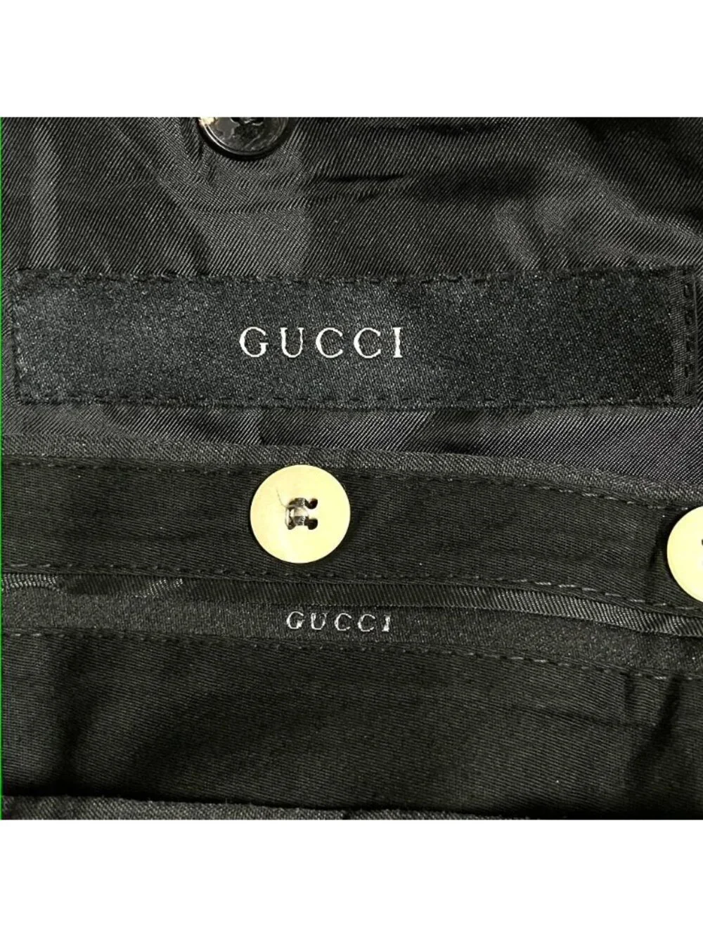 Gucci Single Tailored Jacket Trousers Pants Suit Set Gray
